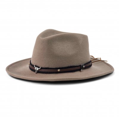 Hatter - Gårda Santaquin Crushable Wool felt Western hat (taupe)