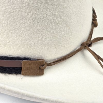 Hatter - Gårda Santaquin Crushable Wool felt Western hat (hvit)