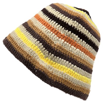 Hatter - Gårda Solero Knitted Bucket Hat (beige/multi)