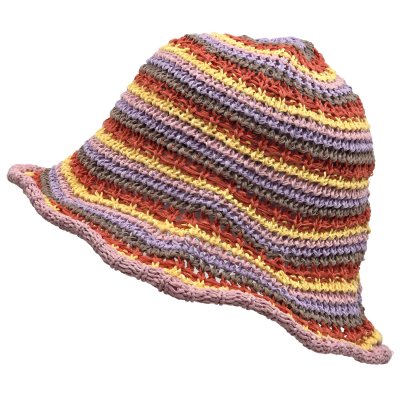 Hatter - Gårda Tecina Knitted Bucket Hat (rosa/multi)