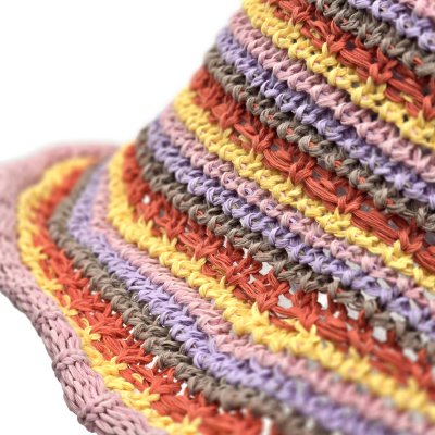 Hatter - Gårda Tecina Knitted Bucket Hat (rosa/multi)