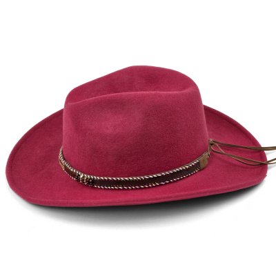 Hatter - Gårda Toquerville Crushable Wool felt Western hat (rød)