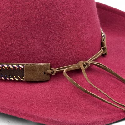 Hatter - Gårda Toquerville Crushable Wool felt Western hat (rød)