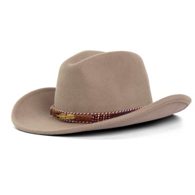 Hatter - Gårda Toquerville Crushable Wool felt Western hat (beige)