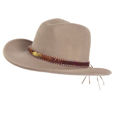 Hatter - Gårda Toquerville Crushable Wool felt Western hat (beige)