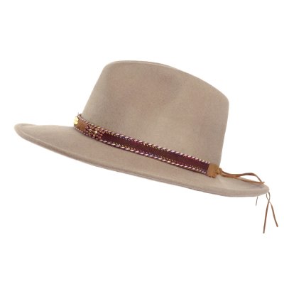 Hatter - Gårda Toquerville Crushable Wool felt Western hat (beige)
