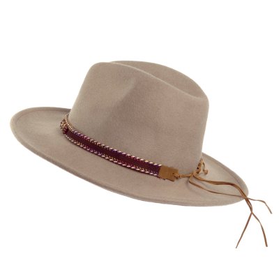 Hatter - Gårda Toquerville Crushable Wool felt Western hat (beige)