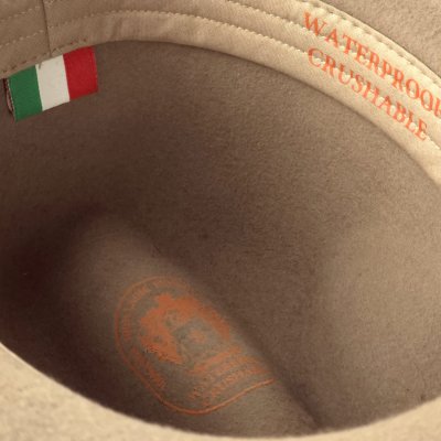 Hatter - Gårda Toquerville Crushable Wool felt Western hat (beige)