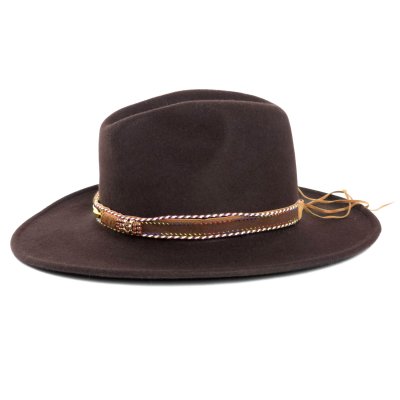 Hatter - Gårda Toquerville Crushable Wool felt Western hat (brun)