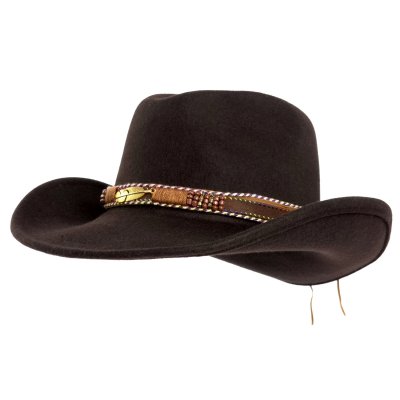 Hatter - Gårda Toquerville Crushable Wool felt Western hat (brun)