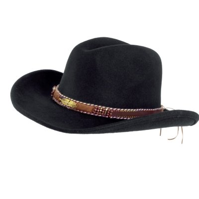 Hatter - Gårda Toquerville Crushable Wool felt Western hat (svart)