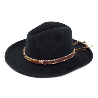 Hatter - Gårda Toquerville Crushable Wool felt Western hat (svart)