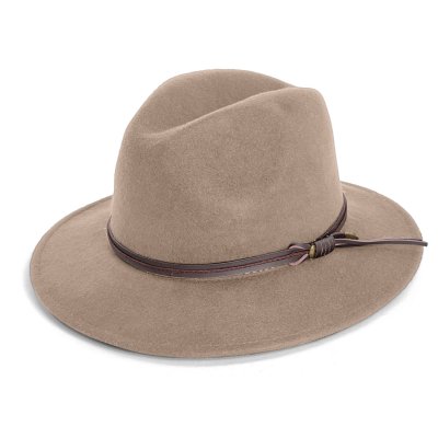 Hatter - Gårda Vicenza Crushable Wool felt Fedora (beige)
