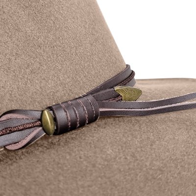 Hatter - Gårda Vicenza Crushable Wool felt Fedora (beige)