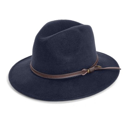 Hatter - Gårda Vicenza Crushable Wool felt Fedora (blå)