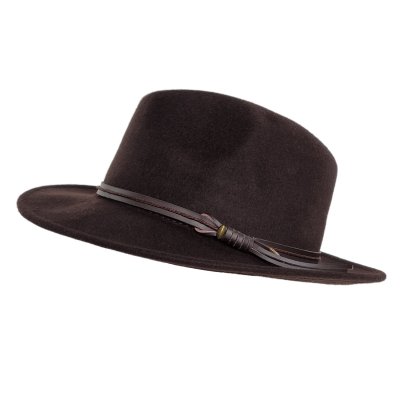 Hatter - Gårda Vicenza Crushable Wool felt Fedora (brun)