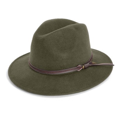 Hatter - Gårda Vicenza Crushable Wool felt Fedora (grønn)