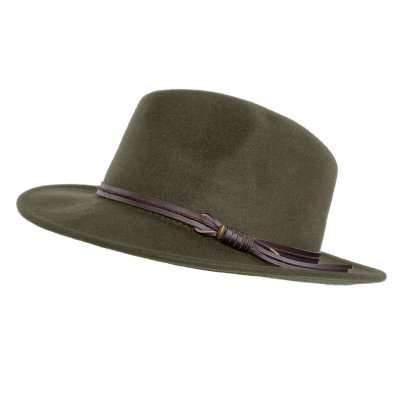Hatter - Gårda Vicenza Crushable Wool felt Fedora (grønn)