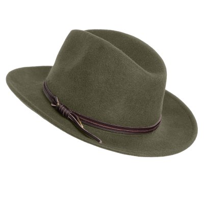 Hatter - Gårda Vicenza Crushable Wool felt Fedora (grønn)