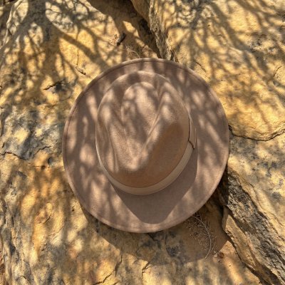 Hatter - Gårda Volterra Fedora Wool Hat (beige)