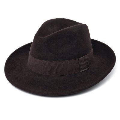 Hatter - Gårda Volterra Fedora Wool Hat (mørk brun)