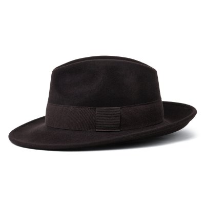 Hatter - Gårda Volterra Fedora Wool Hat (mørk brun)