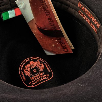 Hatter - Gårda Volterra Fedora Wool Hat (mørk brun)
