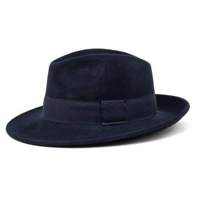 Hatter - Gårda Volterra Fedora Wool Hat (marineblå)