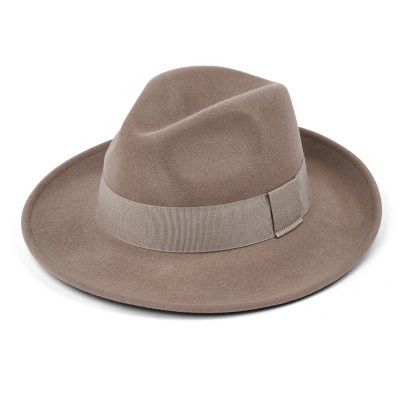 Hatter - Gårda Volterra Fedora Wool Hat (taupe)