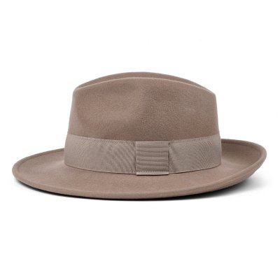 Hatter - Gårda Volterra Fedora Wool Hat (taupe)