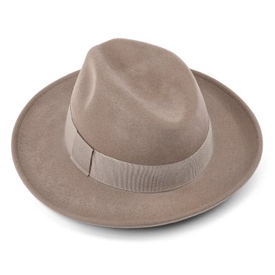Hatter - Gårda Volterra Fedora Wool Hat (taupe)