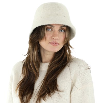 Hatter - Gårda Liskeard Angora Bucket Hat (hvit)