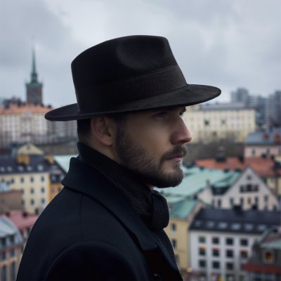 Hatter - Gårda Volterra Fedora Wool Hat (svart)