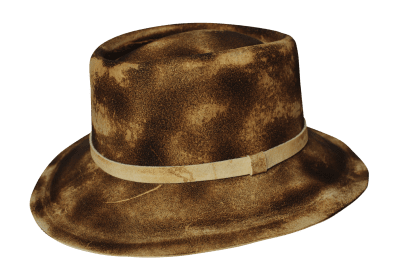 Hatter - Gårda Distressed Porkpie Hat (brun)