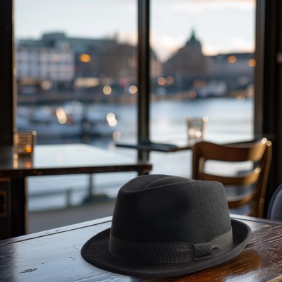Hatter - Gårda Padua Trilby Wool Hat (svart)