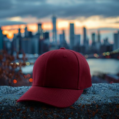 Caps - Gårda Smith Basic Baseball (burgunder)