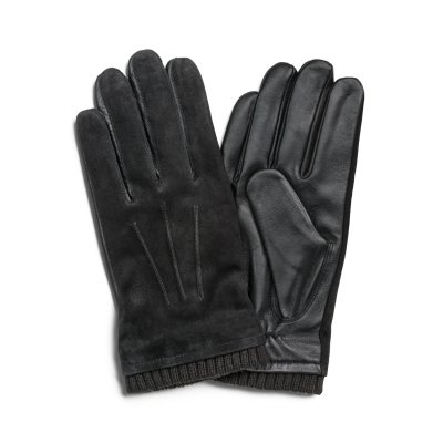 Hansker - HK Men's Touch glove Lamb suede/Lamb nappa, Wool blend lining (svart)