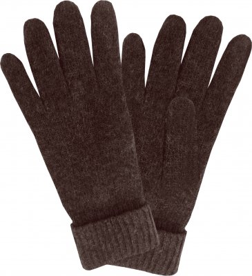 Hansker - HK Ladies Knitted Glove Wool/Angora (Brun)