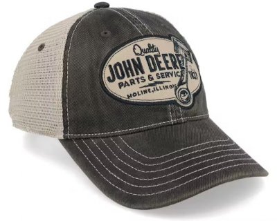 Cap- John Deere 6 Panel Chan & Mesh Dad Cap (grå/beige)