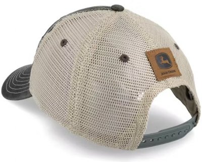 Cap- John Deere 6 Panel Chan & Mesh Dad Cap (grå/beige)