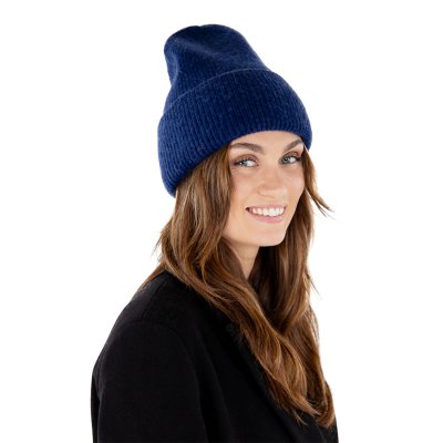 Luer - Gårda Angora Beanie (marineblå)