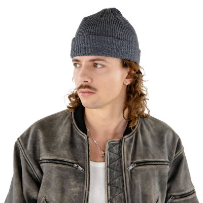 Beanies - Gårda Loxley Knitted Docker Beanie (mørkegrå)