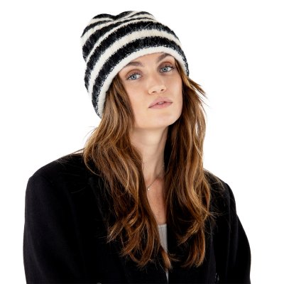 Beanies - Gårda Isfjord Slouch Beanie (svart/hvit)
