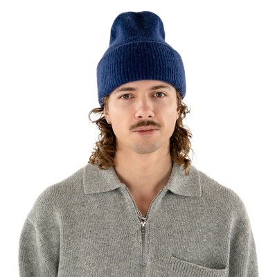 Luer - Gårda Angora Beanie (marineblå)