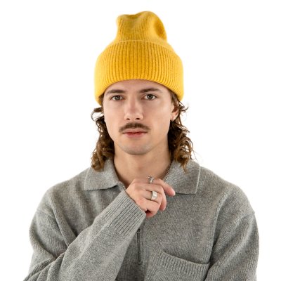 Luer - Gårda Angora Beanie (gul)