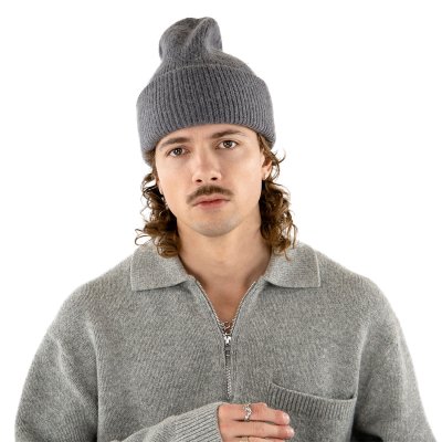 Luer - Gårda Angora Beanie (grå)