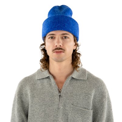Luer - Gårda Angora Beanie (blå)
