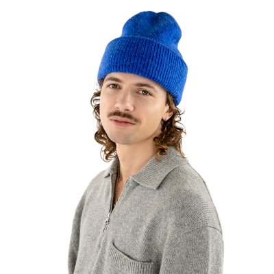 Luer - Gårda Angora Beanie (blå)