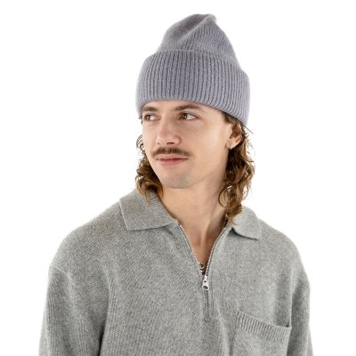 Luer - Gårda Angora Beanie (lys grå)