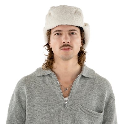 Pelslue - Gårda Levanger Trapper Hat (off-white)